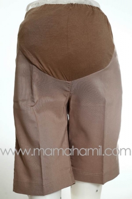 Celana Hamil Pendek Formal Krem